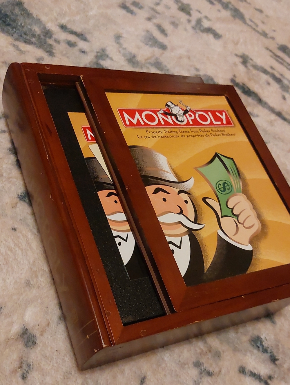 Monopoly Vintage Collection 2005 Wooden Bookshelf Edition COMPLETE